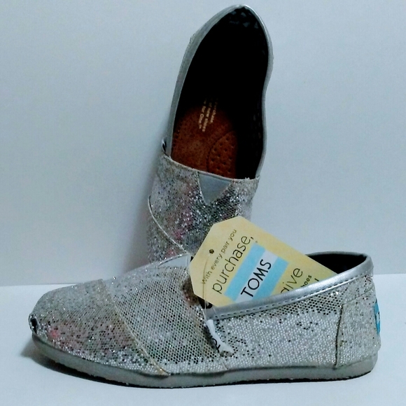 TOMS Silver Glitter - Picture 2 of 4